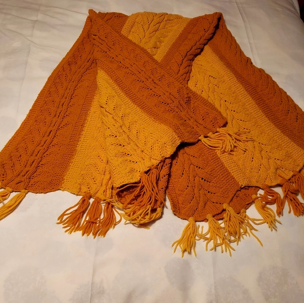 🧡Vintage Chunky Knit Throw - Picture 3 of 3